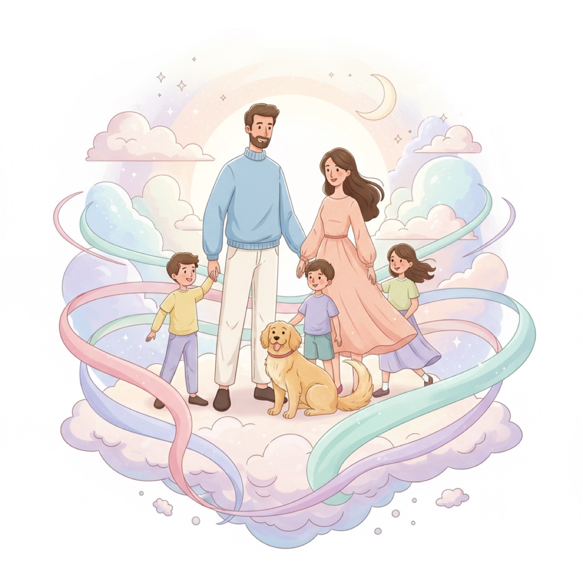 Vlastní rodinné karikatury (moderní styl)